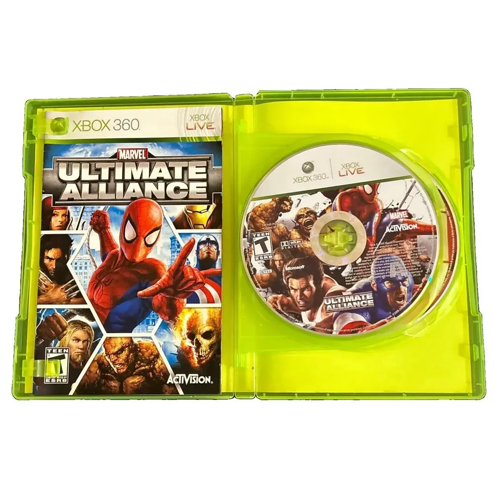 Marvel Ultimate Alliance & Forza 2 XBox 360 2 Disc Set 2 Manuals Tested Working